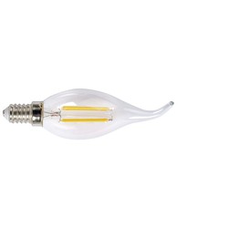 Lamp.Led Filam.Vela  Dec.E14 4W 2700K Op