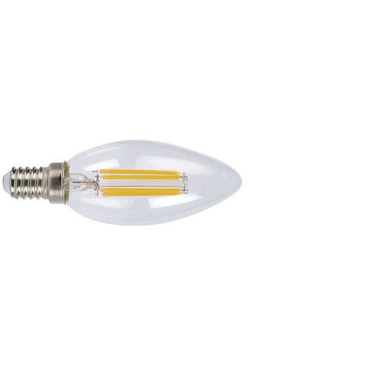 Lampada.Led Filam.Vela E14 4W 2500K Vintag