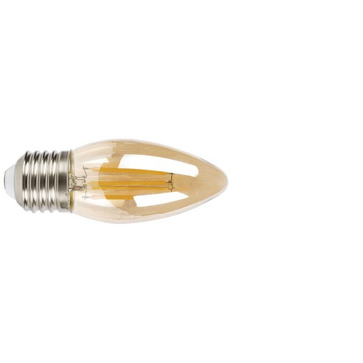 Lamp.Led Filam. Kaars E27 4W 2700K Opaak