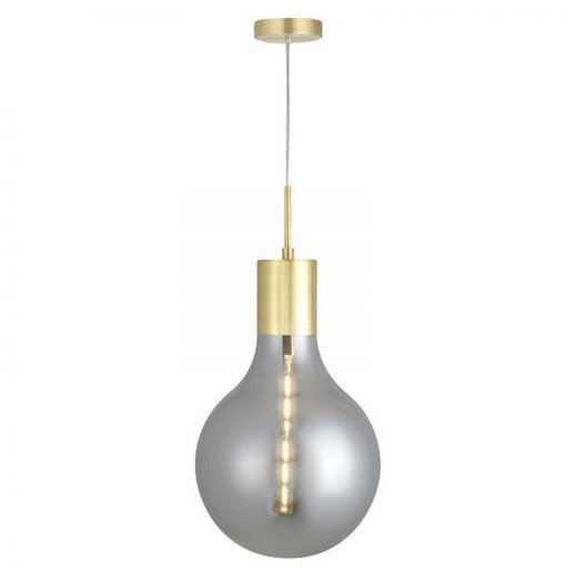 Lampe Suspension Lumineca Laugo Ø30x50 cm Gris