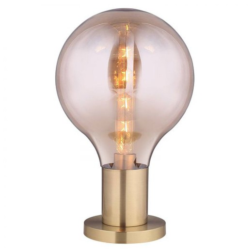 Amberglas bordlampe Ø 30 x H 49 cm