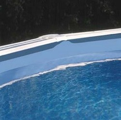 Slät blå Gre-liner för 120 cm höga pooler