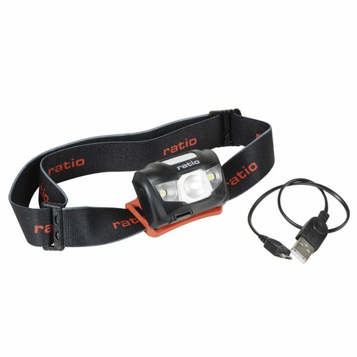 Front Flashlight 3 LED Cree 160 Lm Rechargeable