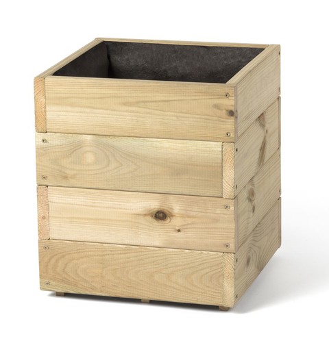 Houten pot 35x35x40 cm Maderland