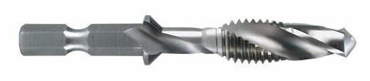 HSS combination tap for machines, ground