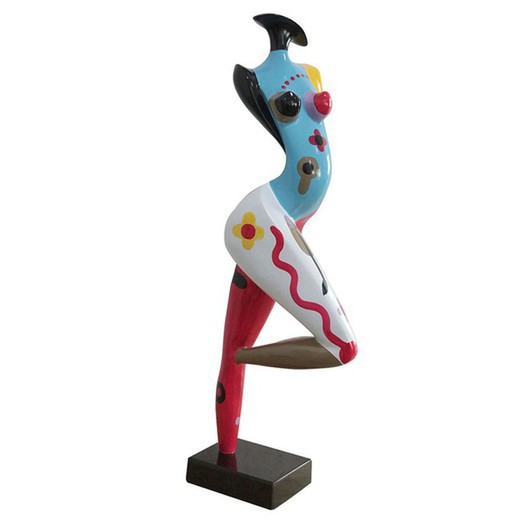 Statuetta Femminile Kuatéh Margot 31x19x89 cm Multicolor