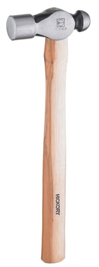 Martelo de bola com cabo de madeira nogueira