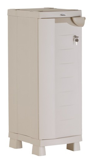 Plastiken Space-Saver 35 cm hars half locker in beige (35x45x100 cm)