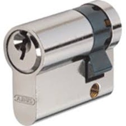 Mezzo cilindro Euro Abus serreta blister in nichel E50 N 10/30 B