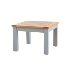 Tavolino da Giardino Chillvert Bergamo Alluminio e Legno 46,1x6,1x32,5 cm