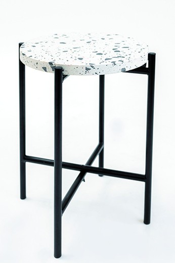 Mesa Auxiliar Terrazzo 43.5x43.5x50 cm.