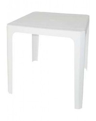 Strandbar Tisch weiß 70x70cm
