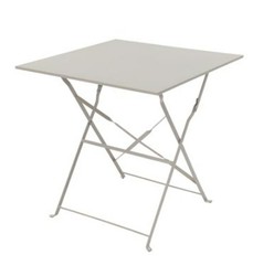 Table pliante carrée Bistro 70 x 70 cm. Mastic acier vert Essenciel