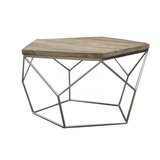 Mesa de centro de madera 80x80x42 cm