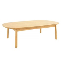 Coffee table in ash wood (110 x 60 x 32.5 cm) | Lezquer Series