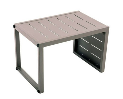 Tavolino Inari Alluminio 2 Posizioni Noce Moscata Essenciel Green