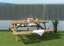 Nort Extra picnic table 180x160cm