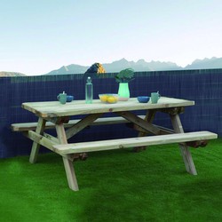 Tavolo da picnic Nort Premium 180x160 cm