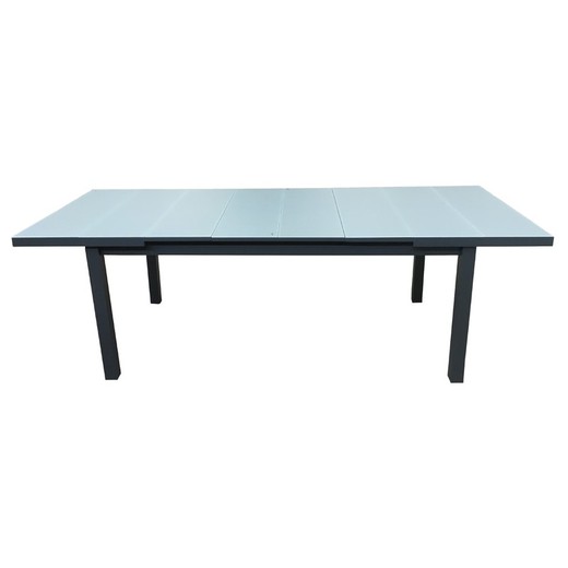 Extensible Table Alumunio / Cristal Chillvert Sicilia 180/240x100x75 cm