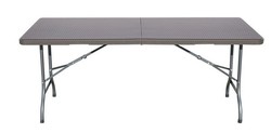 PP table pliante imitation 179x745x72cm Rattan