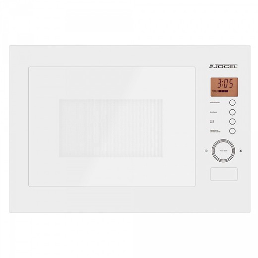 Micro-ondes entièrement intégré 25L Gril Blanc Jocel