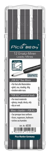 Mines graphite universelles POUR TOUS Pica BIG Dry