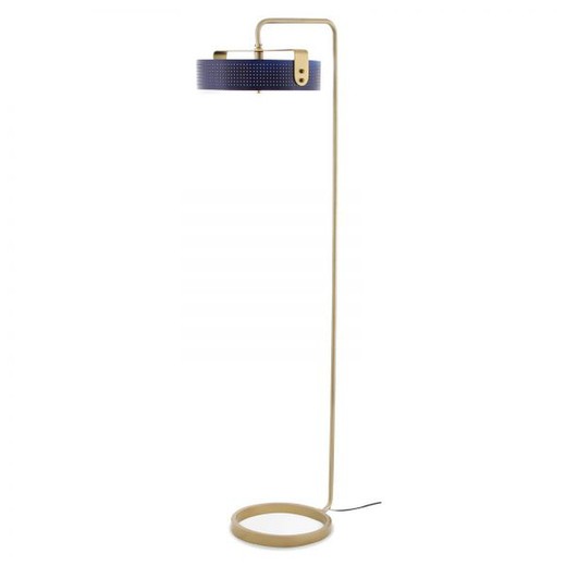 Metalen vloerlamp Ø 50 x H 150 cm Blauw