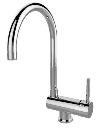 Single Lever Sink with Folding Spout High Surrey Chrome Cosmobath