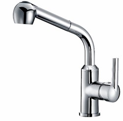 Single Lever Sink Pull Out Spout High Resolution Chrome Cosmobath