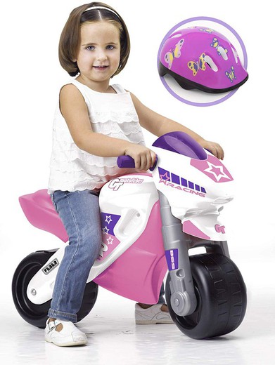 Motofeber 2 Girl Racing Girl med hjelm