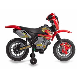 FEBER - Cross Bike, Moto électrique 6V, Motocross Jouet Orange