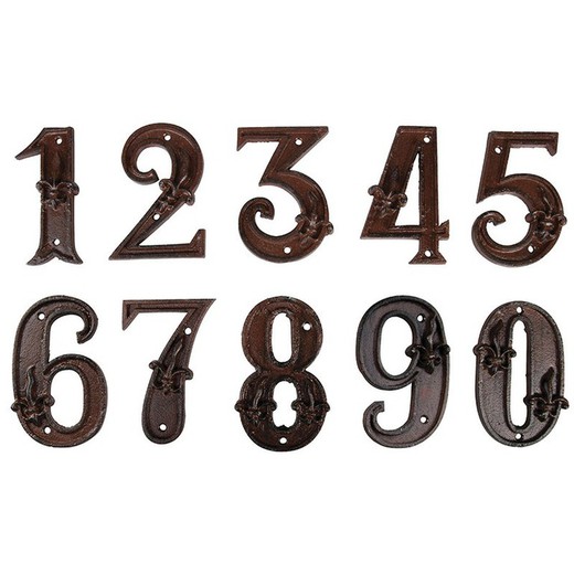 Cijfers en letters smeden voor het ophangen van Esschert