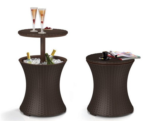 Keter Pacific Cool Bar Rattan 1.6ft x 1.6ft x 2.7ft