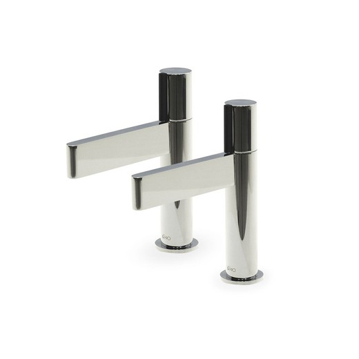 Pack de 2 grigos de lavabo monomando inox K2O Zenit