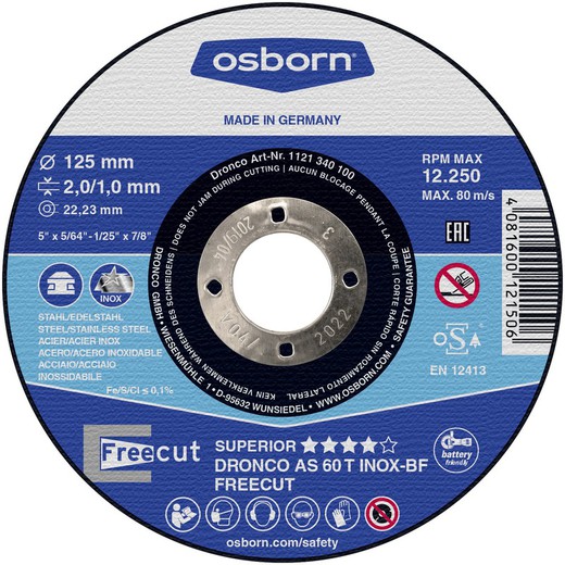 AS 60 T INOX FreeCut Special cutting disc pack (10 units in metal box)