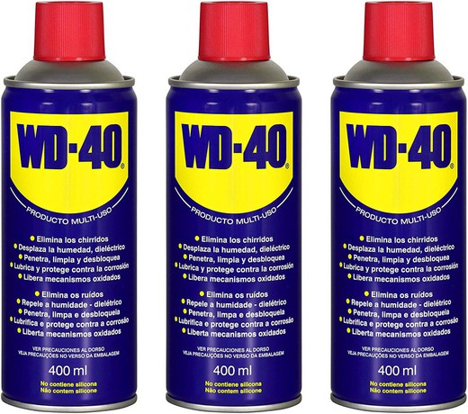 Professional Pack WD40 Multipurpose Lubricant 400 ml 3 und