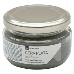 Gravata borboleta de cera sólida metalizada prata 0,075 L. La Pajarita