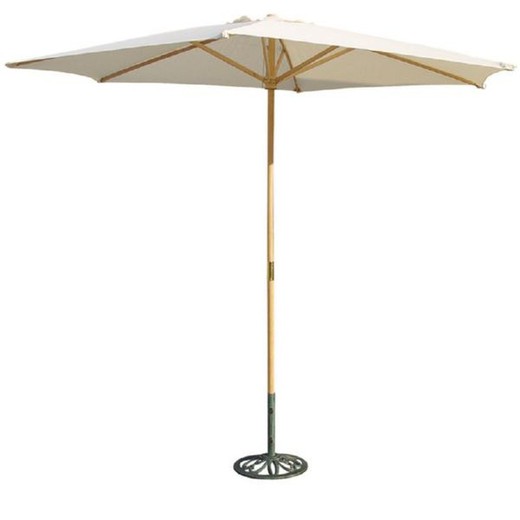 Drewniany parasol 3m ecru