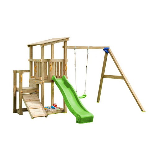 Parco giochi Cascade L con altalena individuale