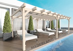 Pergola en bois stratifié Maderlan Marseille