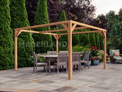 Pérgola de madera laminada Maderlan Tarragona