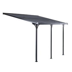 Elliot Wall Pergola 13 m² aluminum / polycarbonate Gardiun 436x305x227 / 272 cm