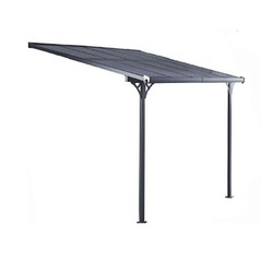 Elliot Wall Pergola 9,5 m² i aluminium og polycarbonat Gardiun 314x305x227 / 272 cm