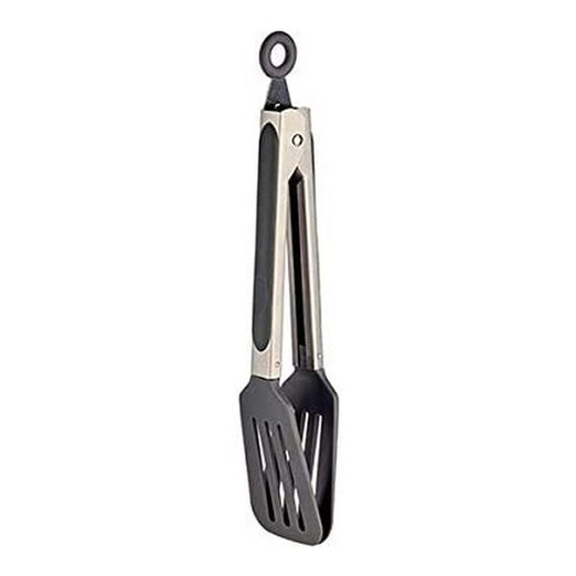 Kitchen Tongs Stainless Steel Gray Nylon (4 x 26 cm)