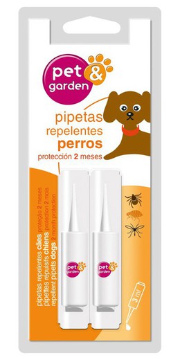 Insect repellent pipettes dogs pack 2 units. Flower