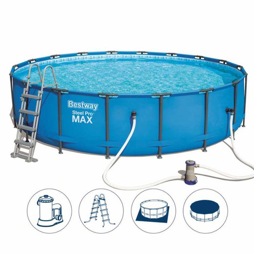 Grande Piscine Hors Sol Tubulaire Bestway Steel Pro Max 549 X