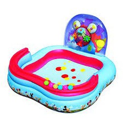 Piscina infantil inflável Mickey e Roadster Racers 157x157x91 cm