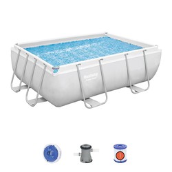 Aufstellpool Bestway Power Steel 282x196x84 cm mit Kartuschenreiniger 1.249 L/S