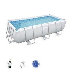 Piscina Fuori Terra Bestway Power Steel 404x201x100 cm Pompa Filtro a Sabbia da 3.028 litri/ora