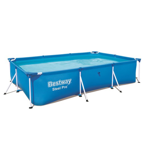 Aftagelig rektangulær rørformet pool Bestway Steel Pro 300x201x66 cm